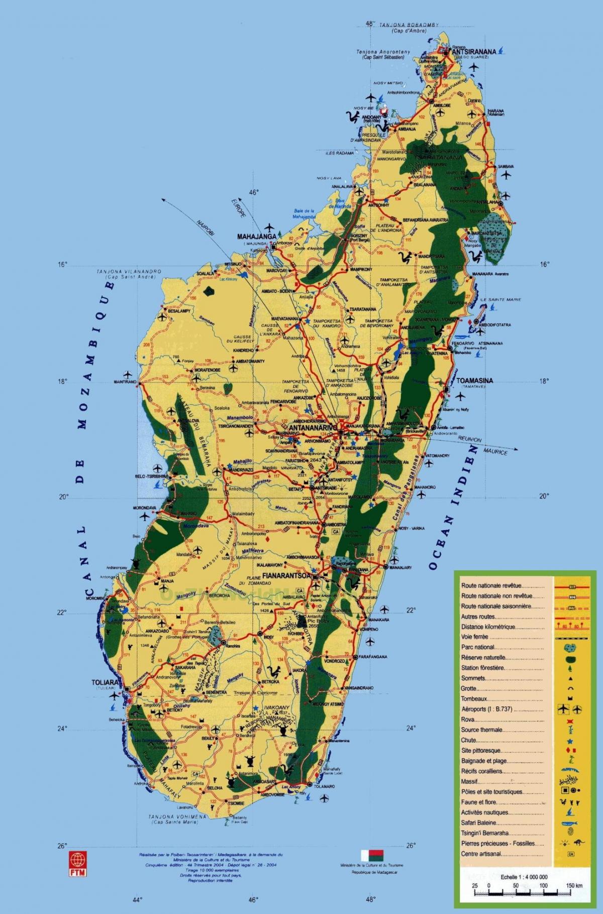 Мадагаскар достопримечательности карта