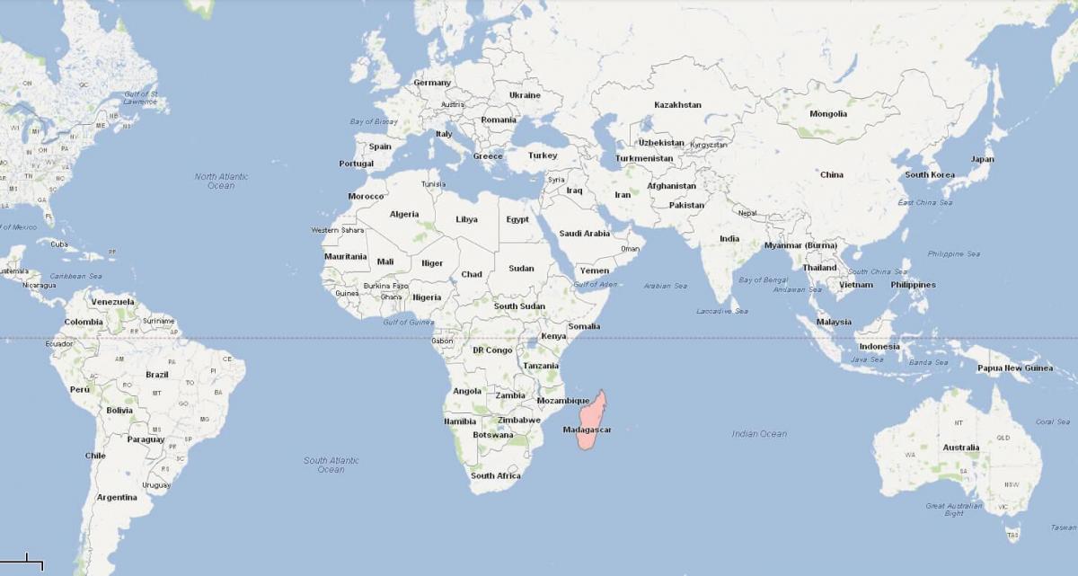 карта Мадагаскар расположение на карте 