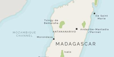 Карта Мадагаскара и близлежащих островов